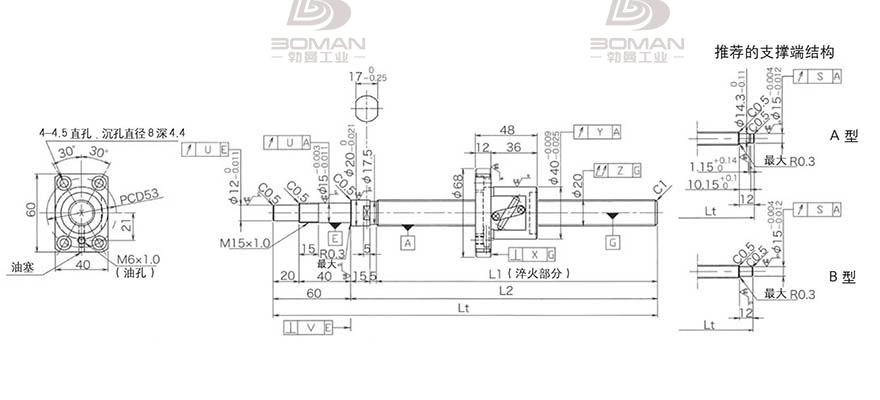 KURODA GP2005DS-BALR-0605B-C3S 黑田精工滚珠丝杆厂家电话